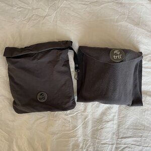 Trtl Travel Neck Airplane Pillow - Grey with Bag